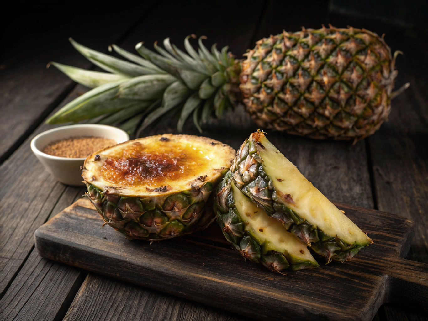 Crème Brûlée de Piña Caramelizada