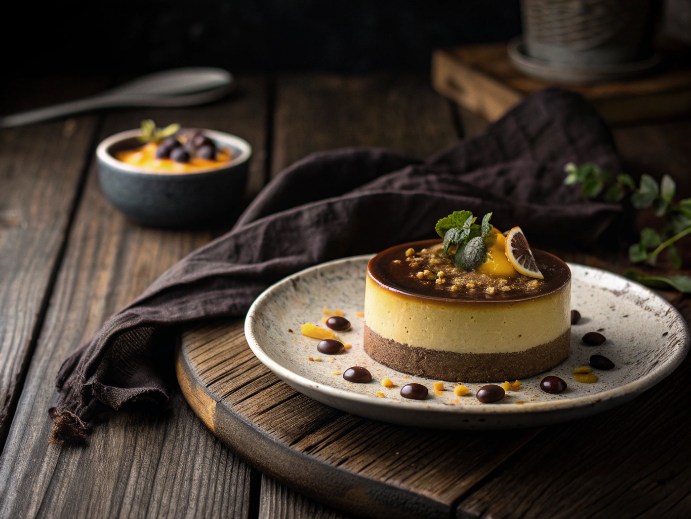 Entremet de Chocolate y Maracuyá